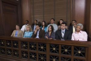 jury at a personal injury trial