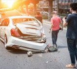 car rear ended accident at highway