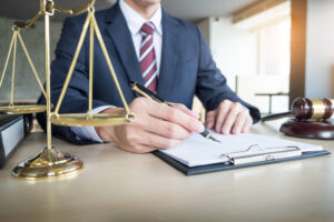 Attorney writing a letter of protection for his personal injury claim client.